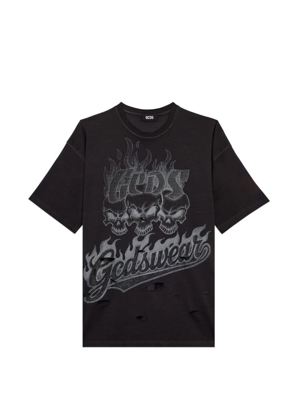 skull-print T-shirt - 1