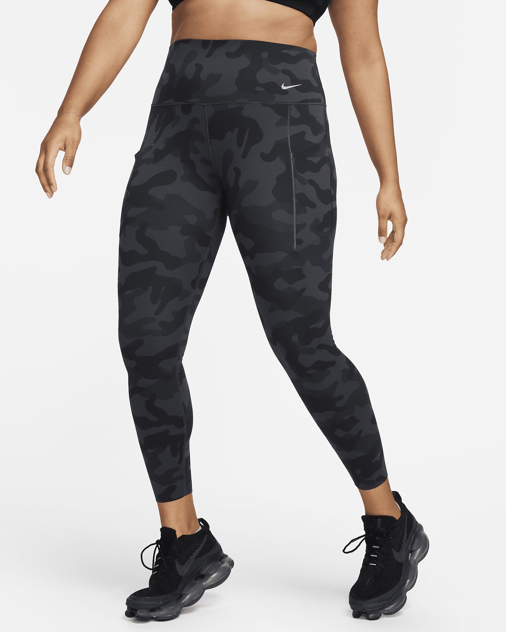 Nike Universa Women's Medium-Support High-Waisted 7/8 Camo Leggings with Pockets - 3