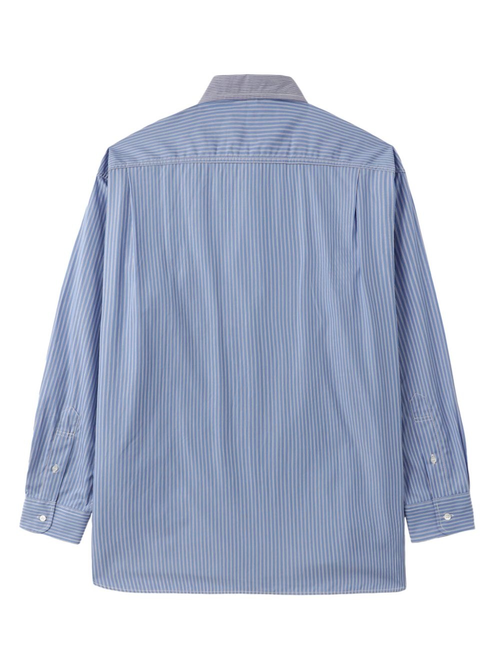 striped patchwork shirt - 6