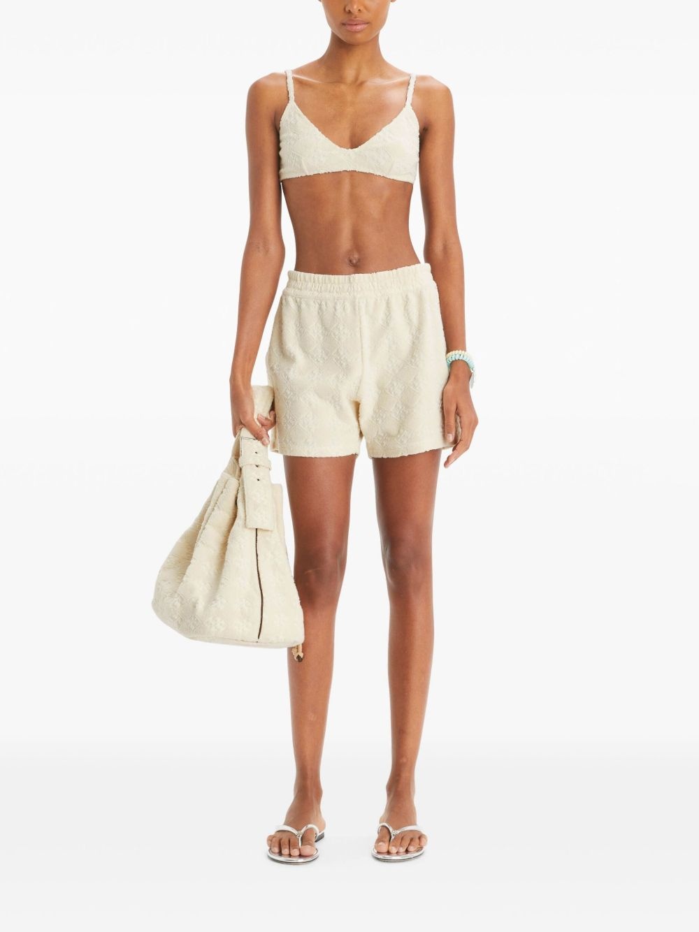 Tory Burch - Tory Burch Shorts Ivory - 4