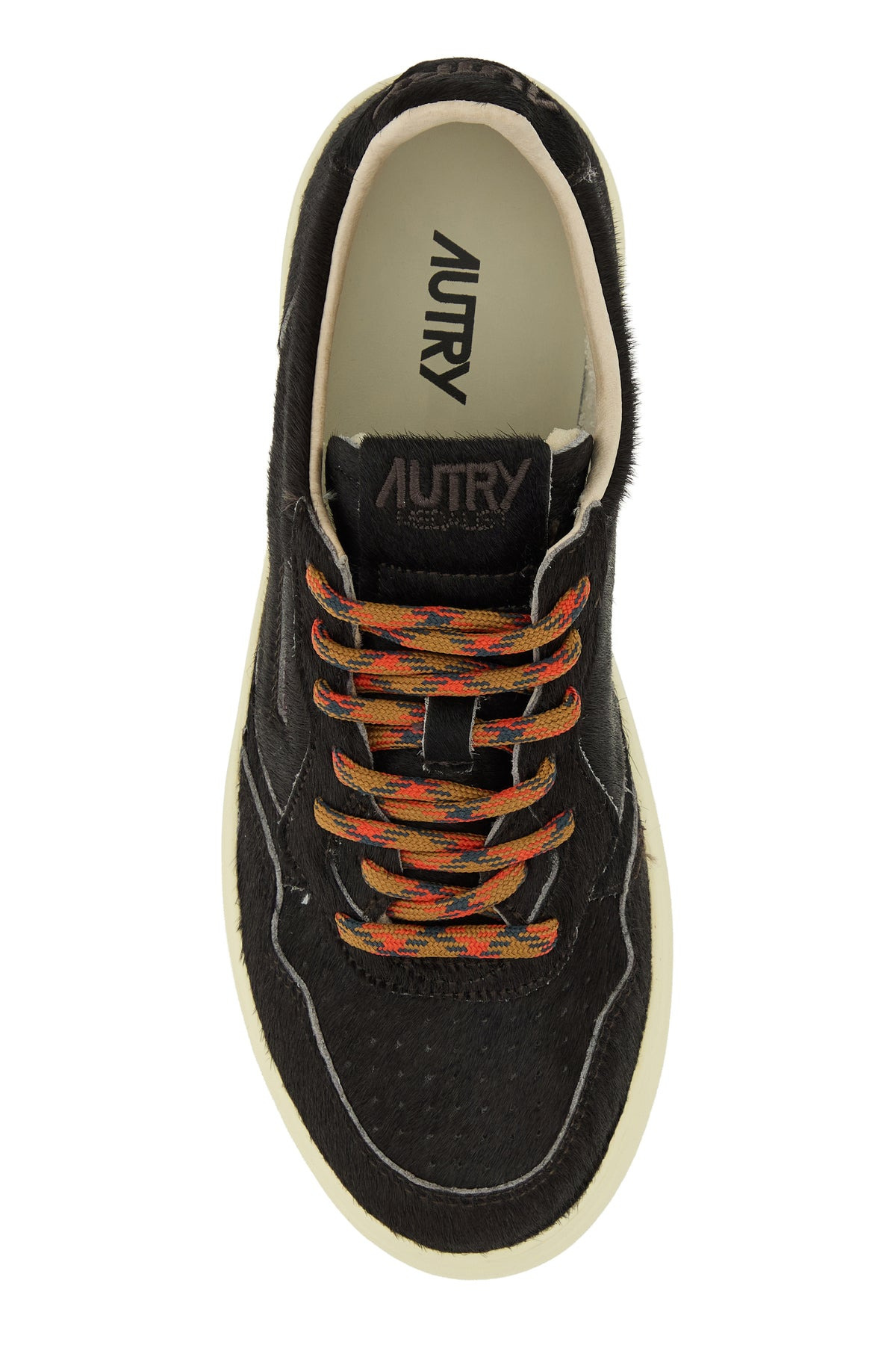 Dark brown calf hair Medalist sneakers - 4