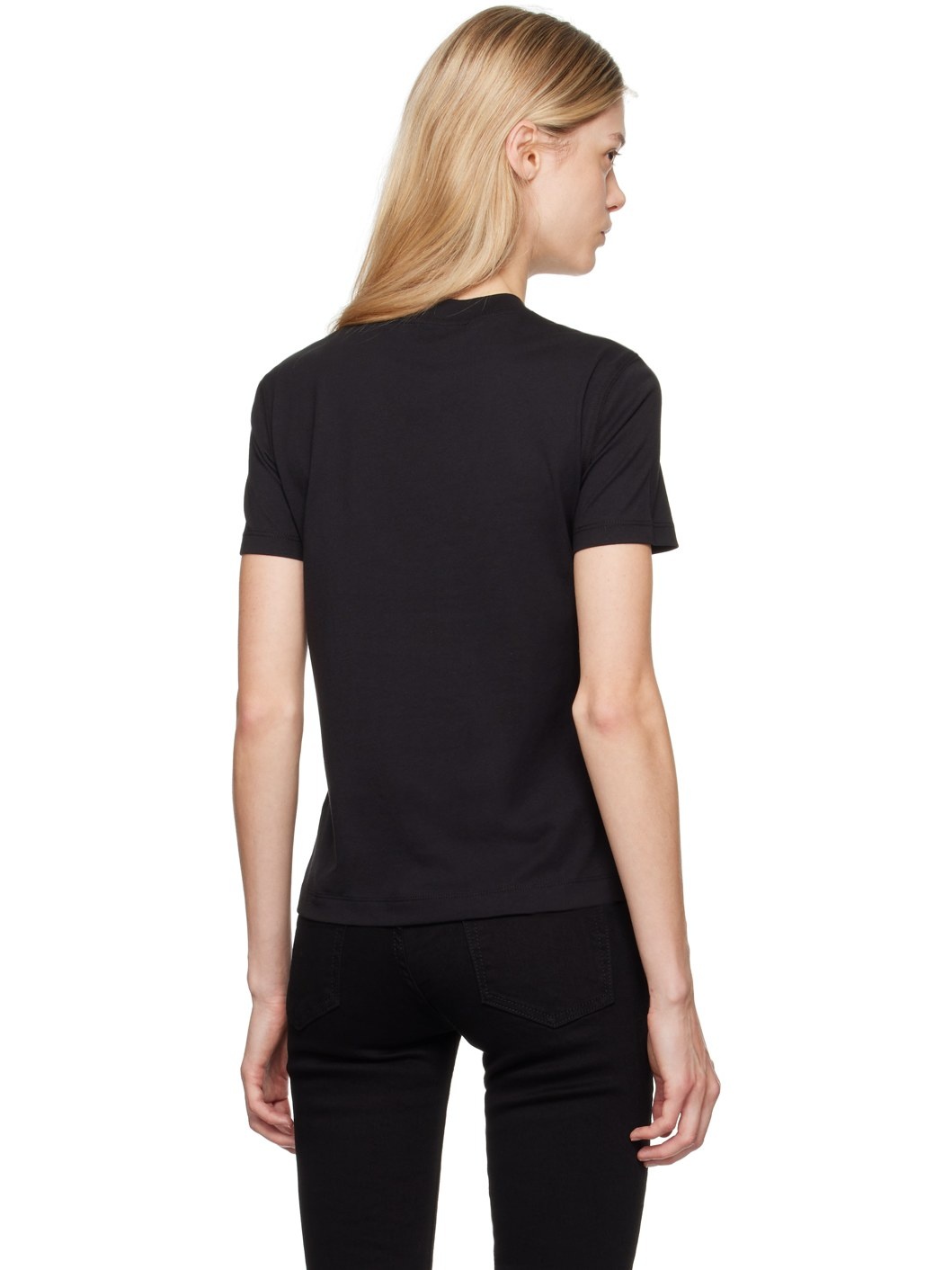 Black Institutional Logo T-Shirt - 3