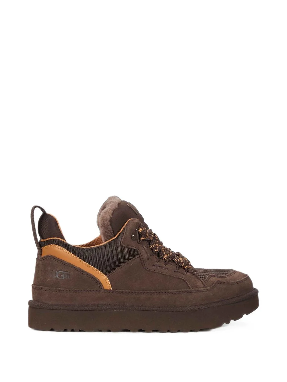 Lowmel shearling-trim panelled sneakers - 1