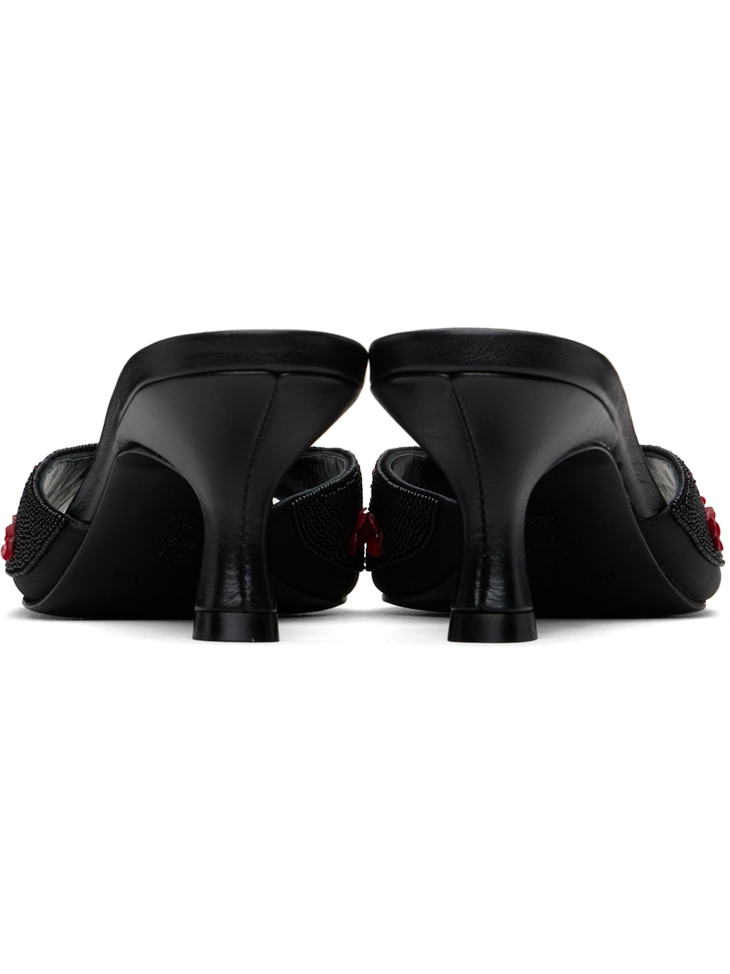 Black Brigitte Mules - 2