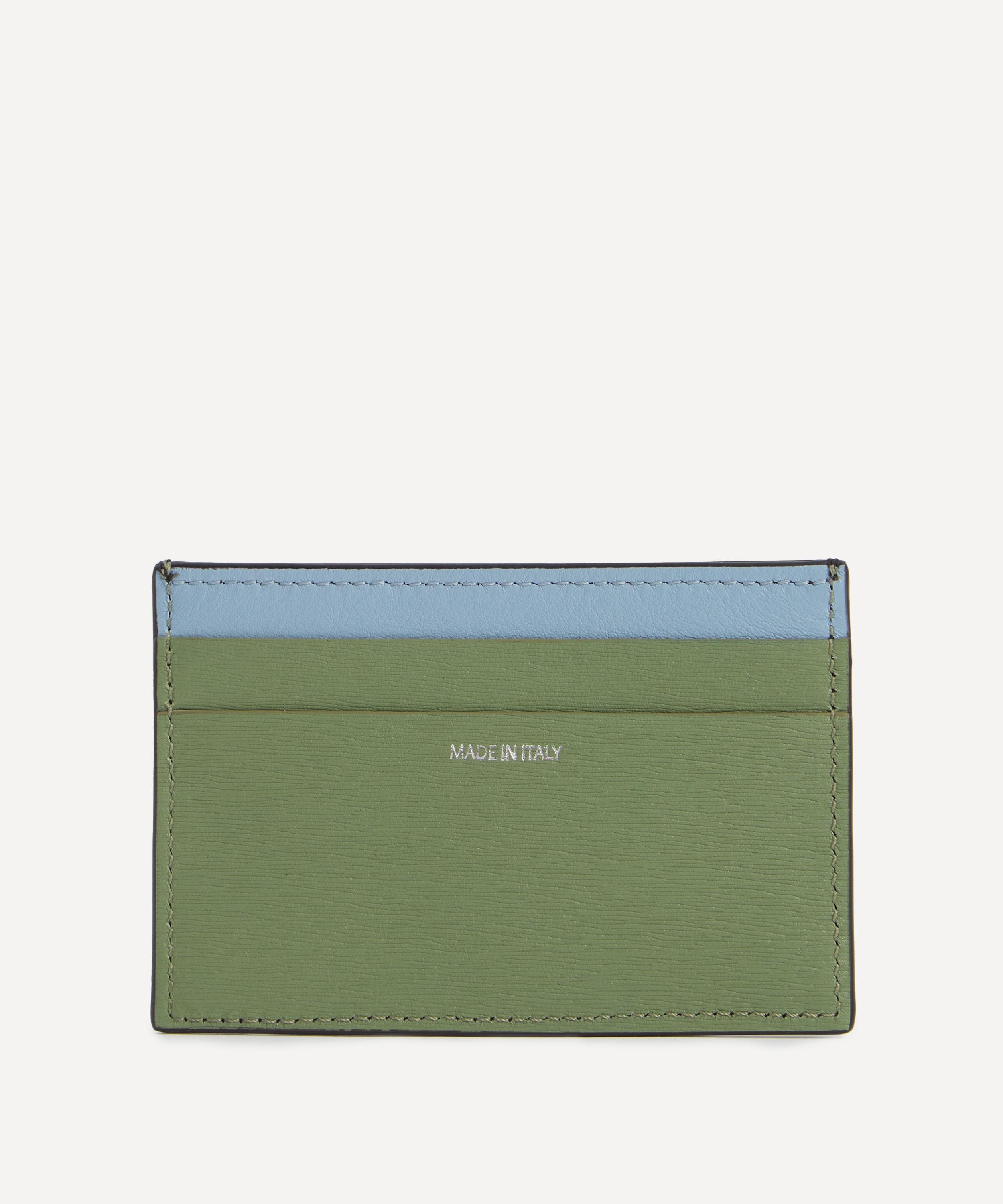 Colour Block Leather Card Holder - 2