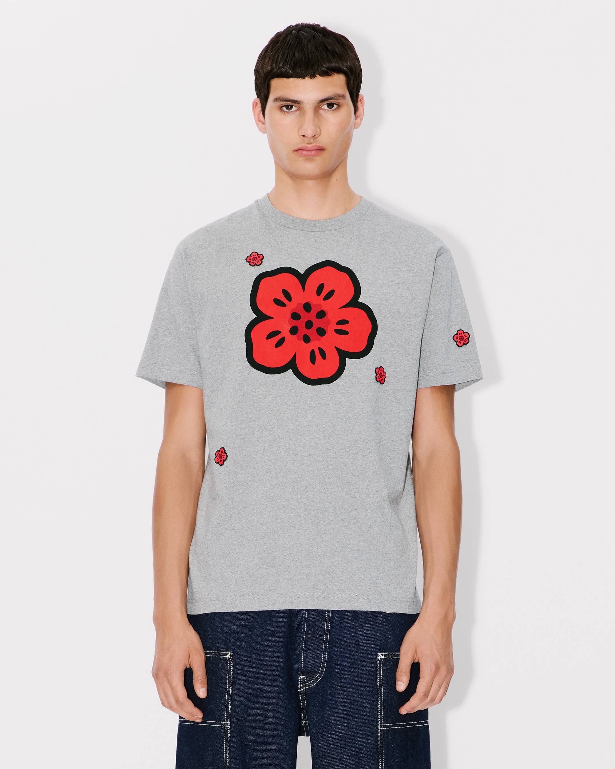 'Boke Flower' embroidered T-shirt - 3