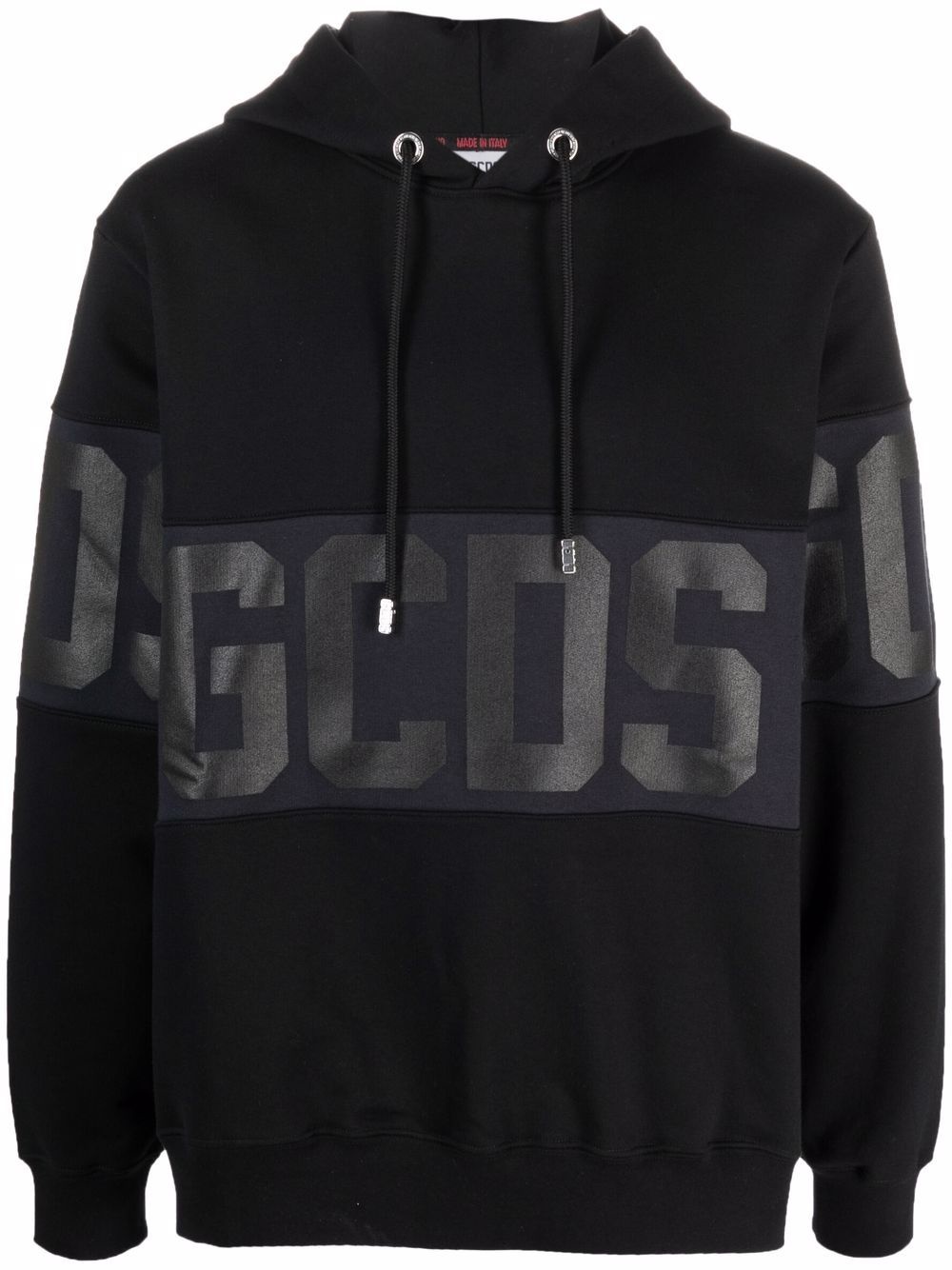 logo-print pullover hoodie - 1