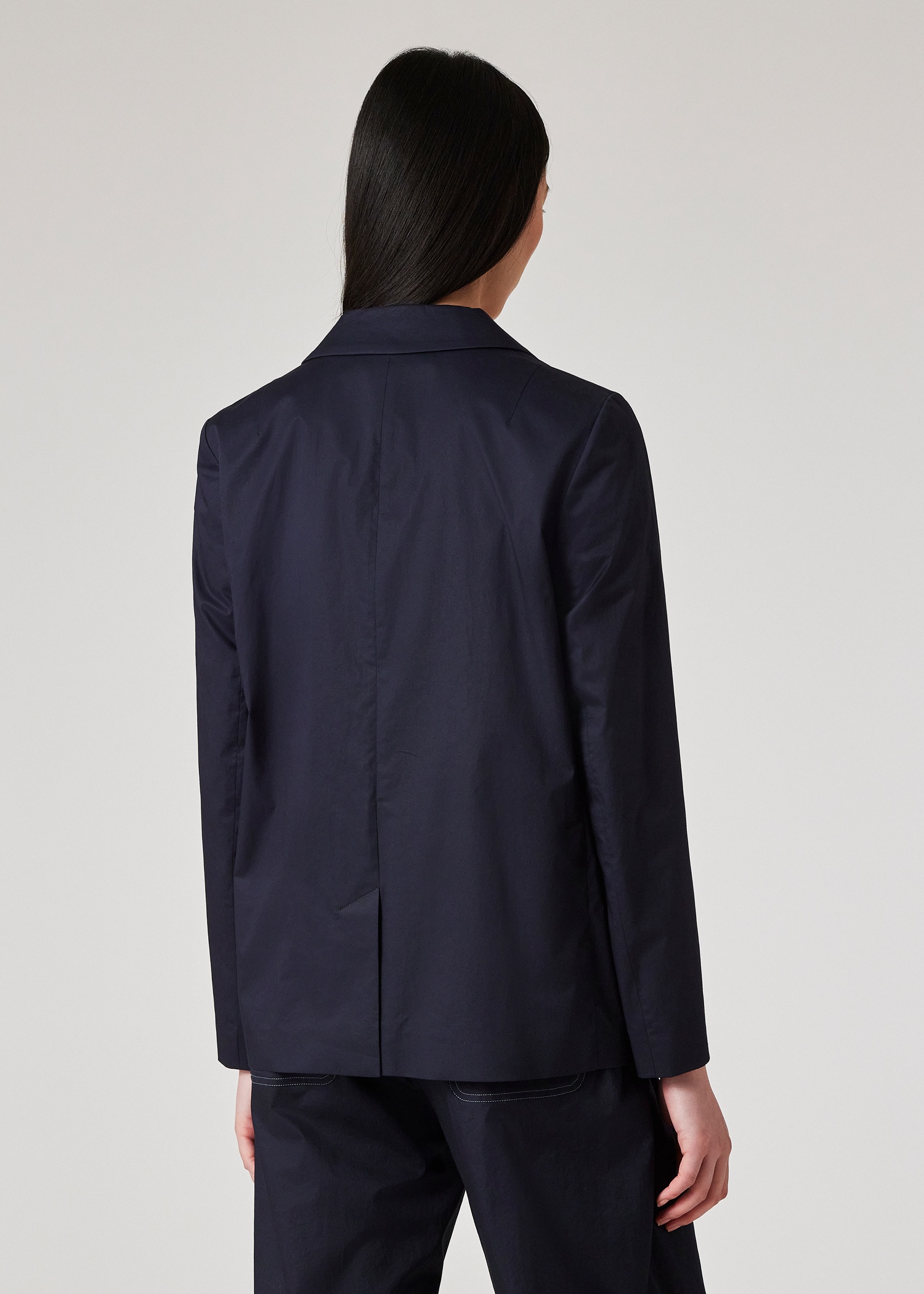 Women's Cotton-Blend Navy Co-ord - 9