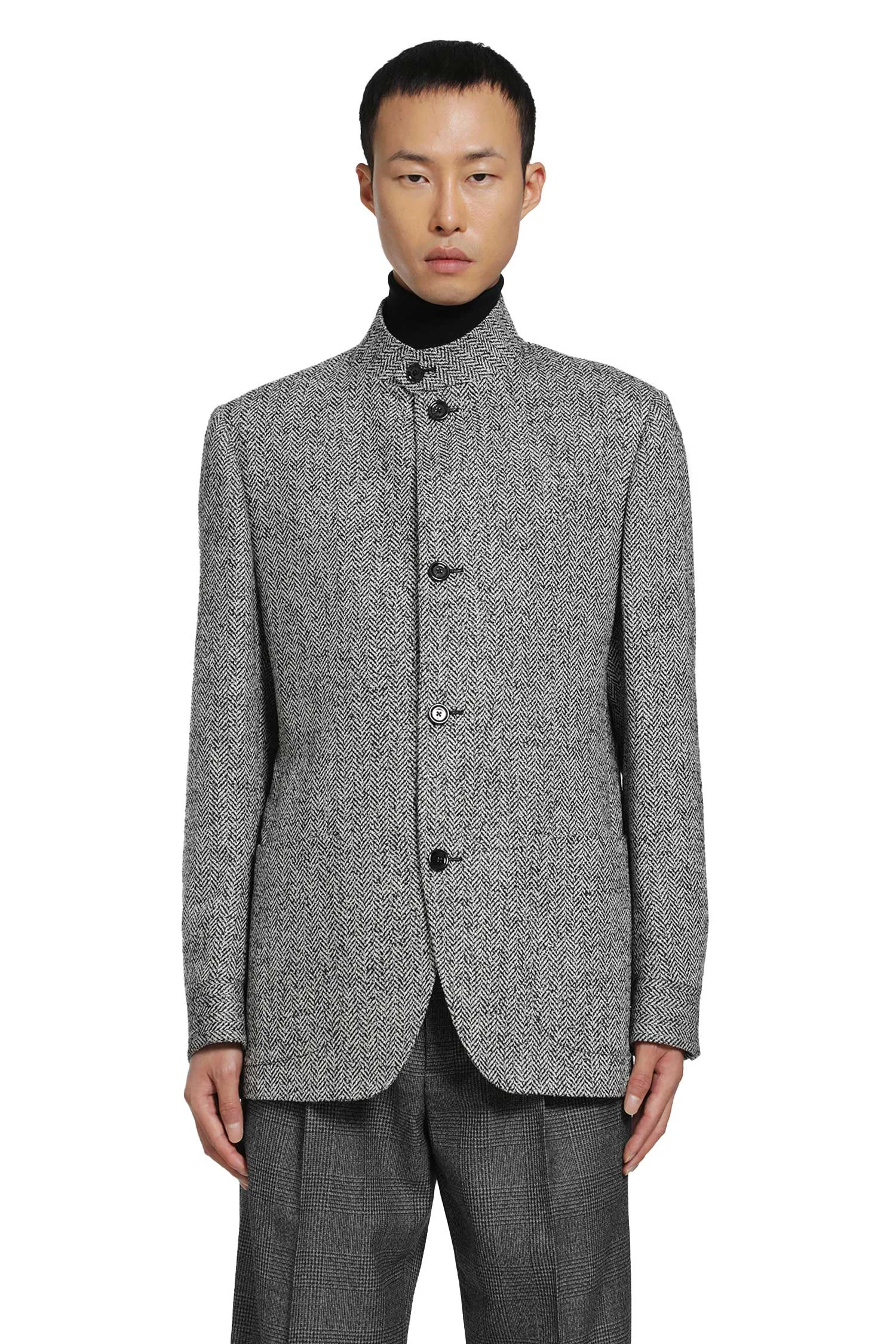 Single-breasted Wool Blazer - 1
