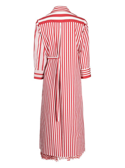 Ports 1961 double-layer striped maxi shirtdress outlook