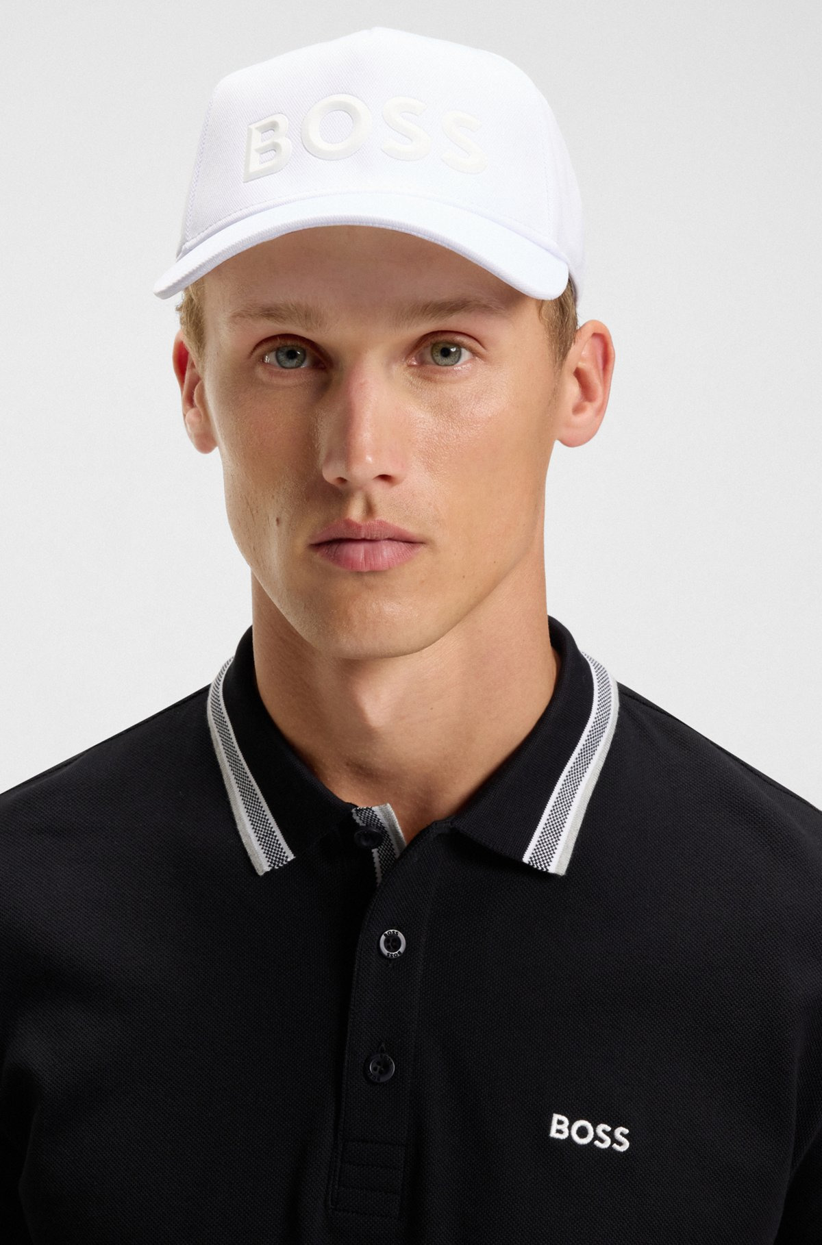 MESH-PIQUÉ CAP WITH TONAL LOGO - 4