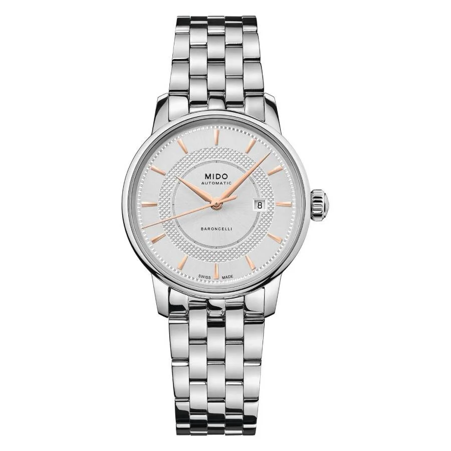 Mido Baroncelli Signature Automatic Silver Dial Watch M0372071103101 - 1