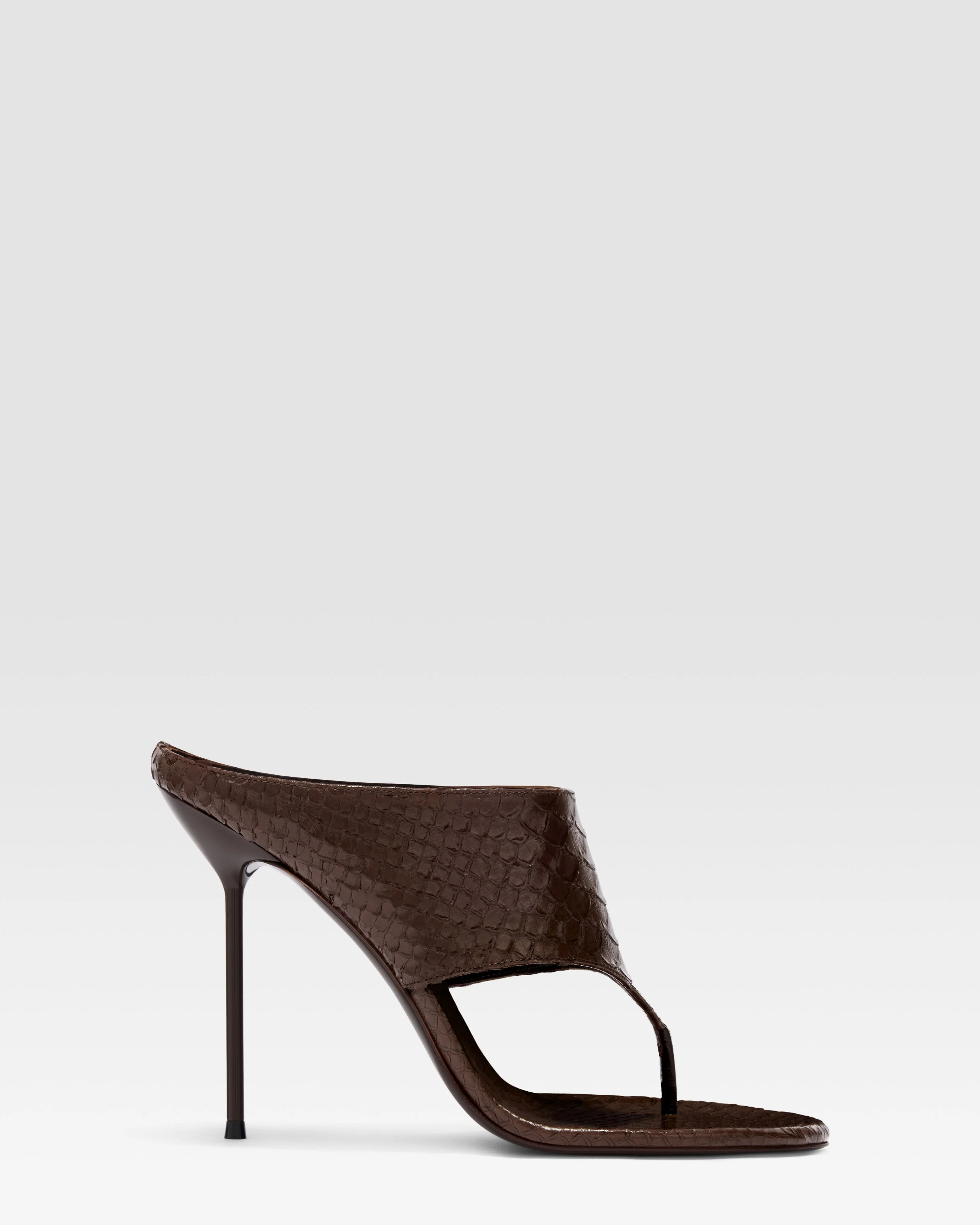 THONG MULE IN PYTHON-PRINT LEATHER - 1