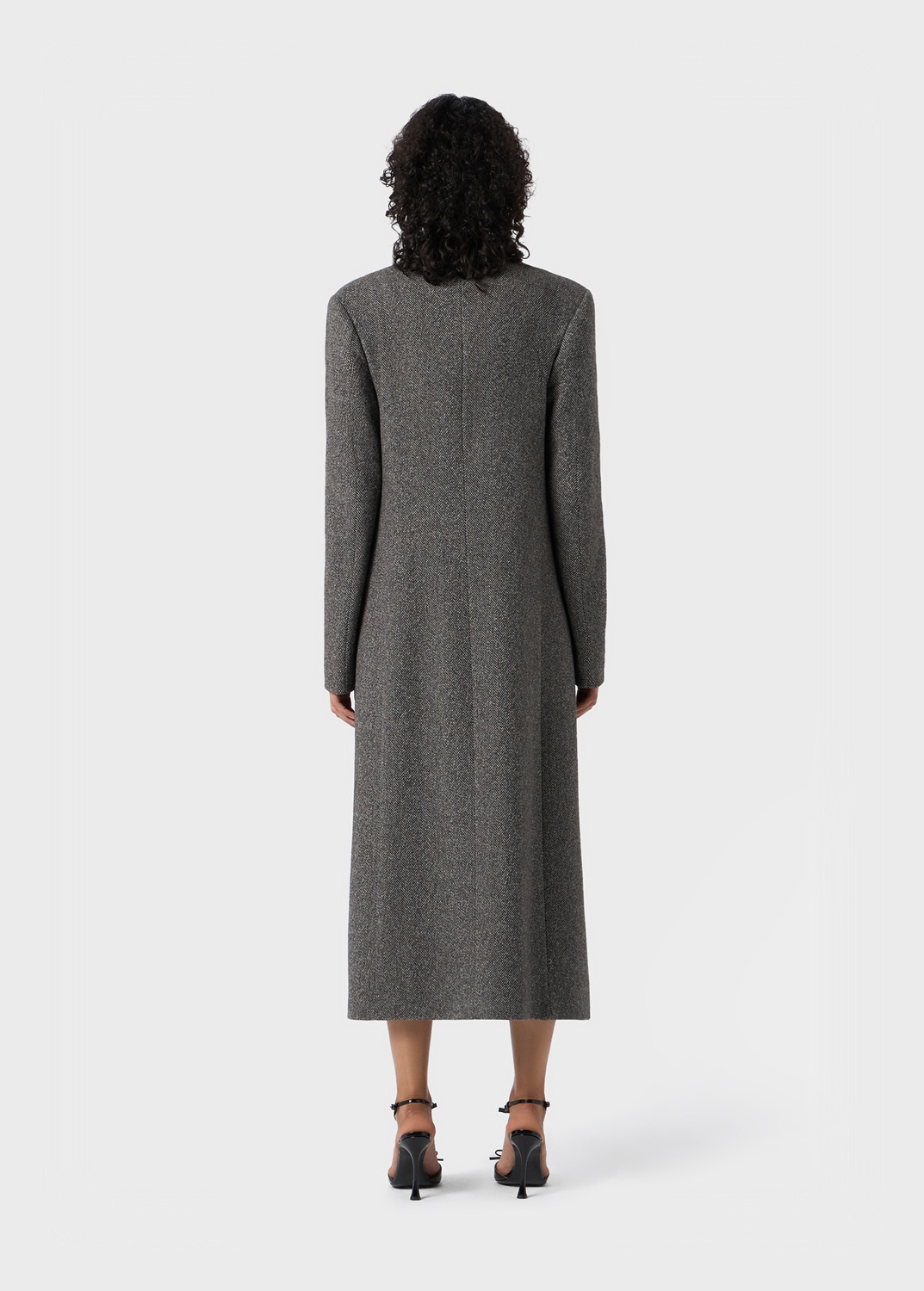 MIDI COAT IN WOOL FELT - 4