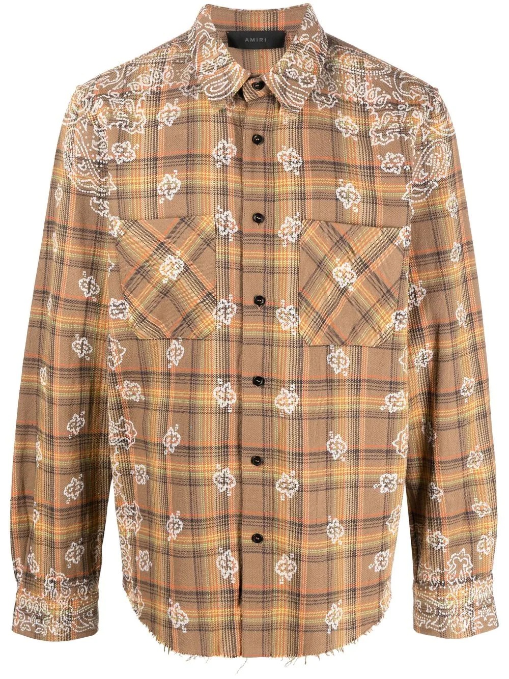 Bleach Banana Plaid paisley shirt - 1