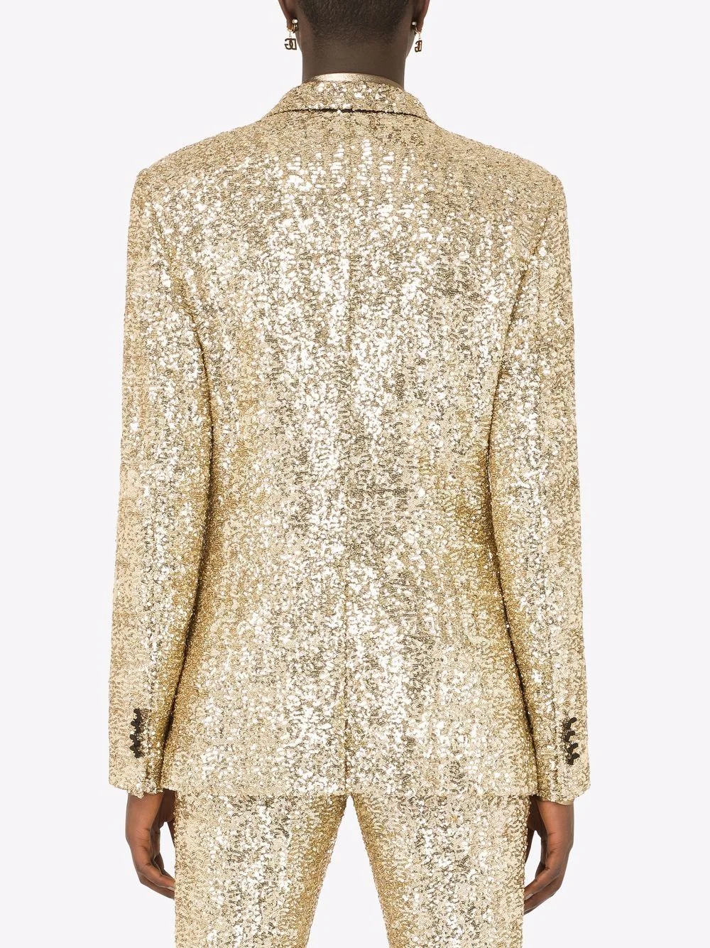 sequin-embellished double-breasted suit - 4