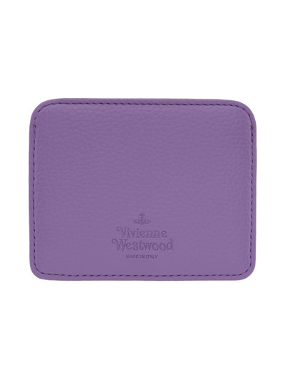 Vivienne Westwood Purple Re-Vegan Half Moon Card Holder outlook