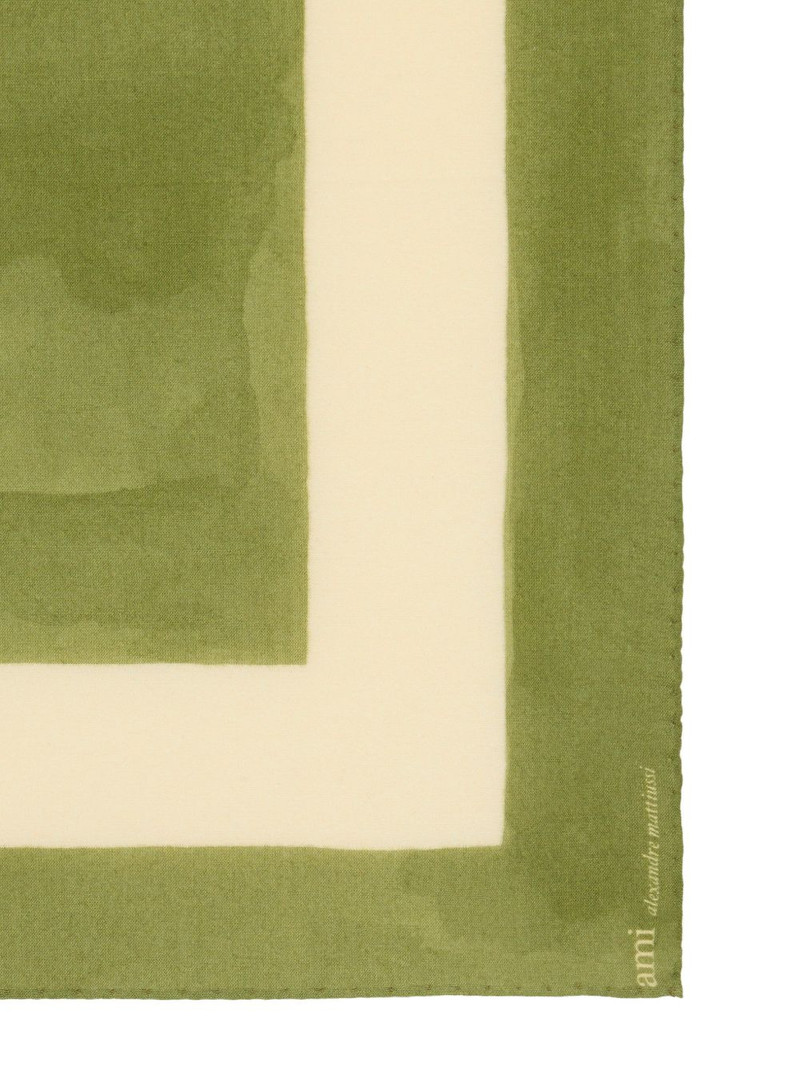 AMI Paris Ami De Coeur printed scarf outlook