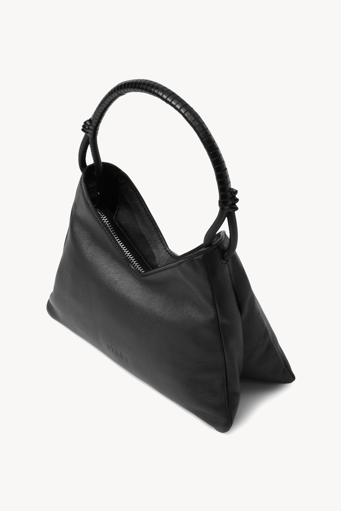 STAUD VALERIE SHOULDER BAG BLACK - 4