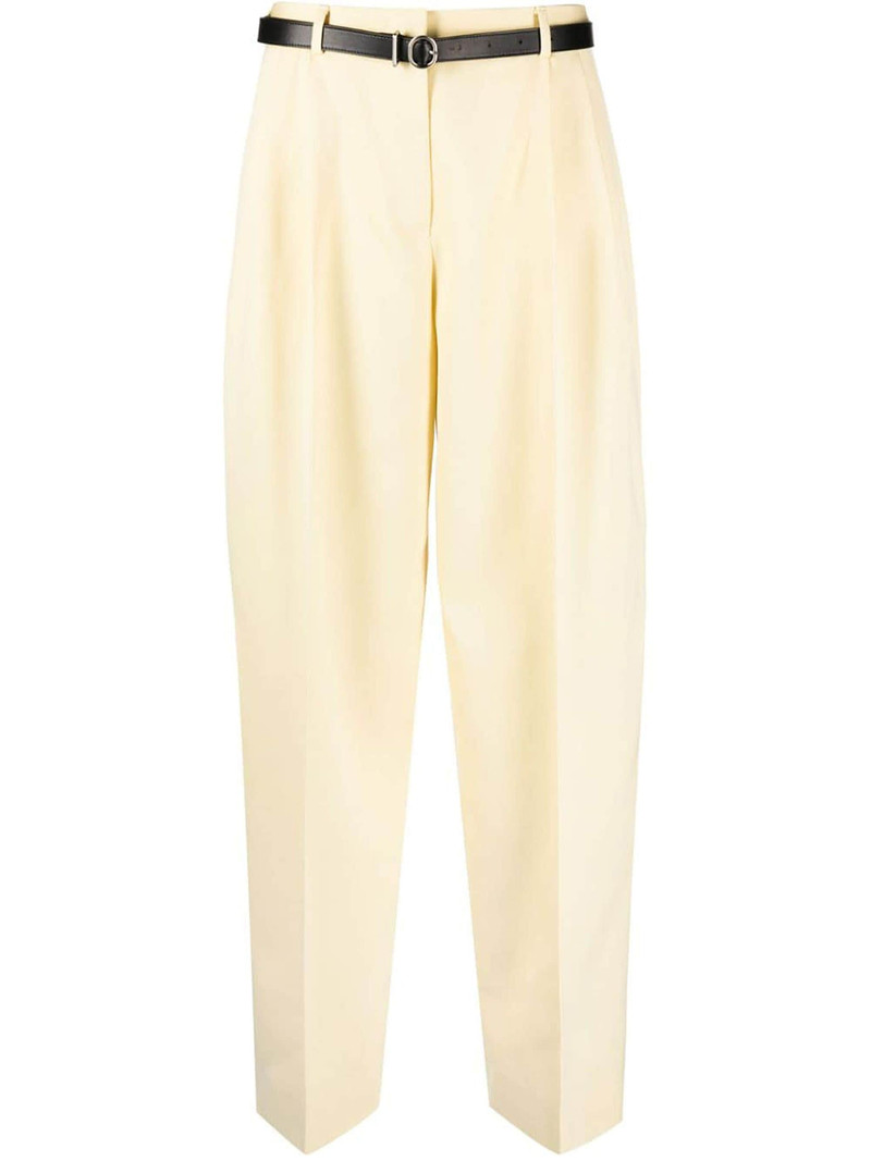 regular butter wool trousers - 1
