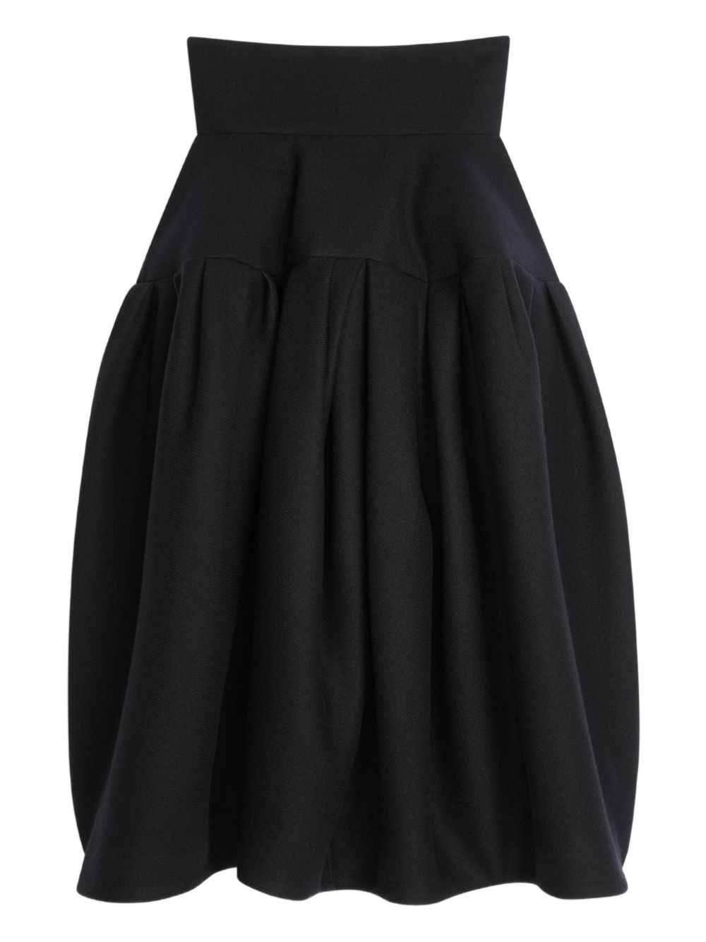 high-waisted puffball midi skirt - 1