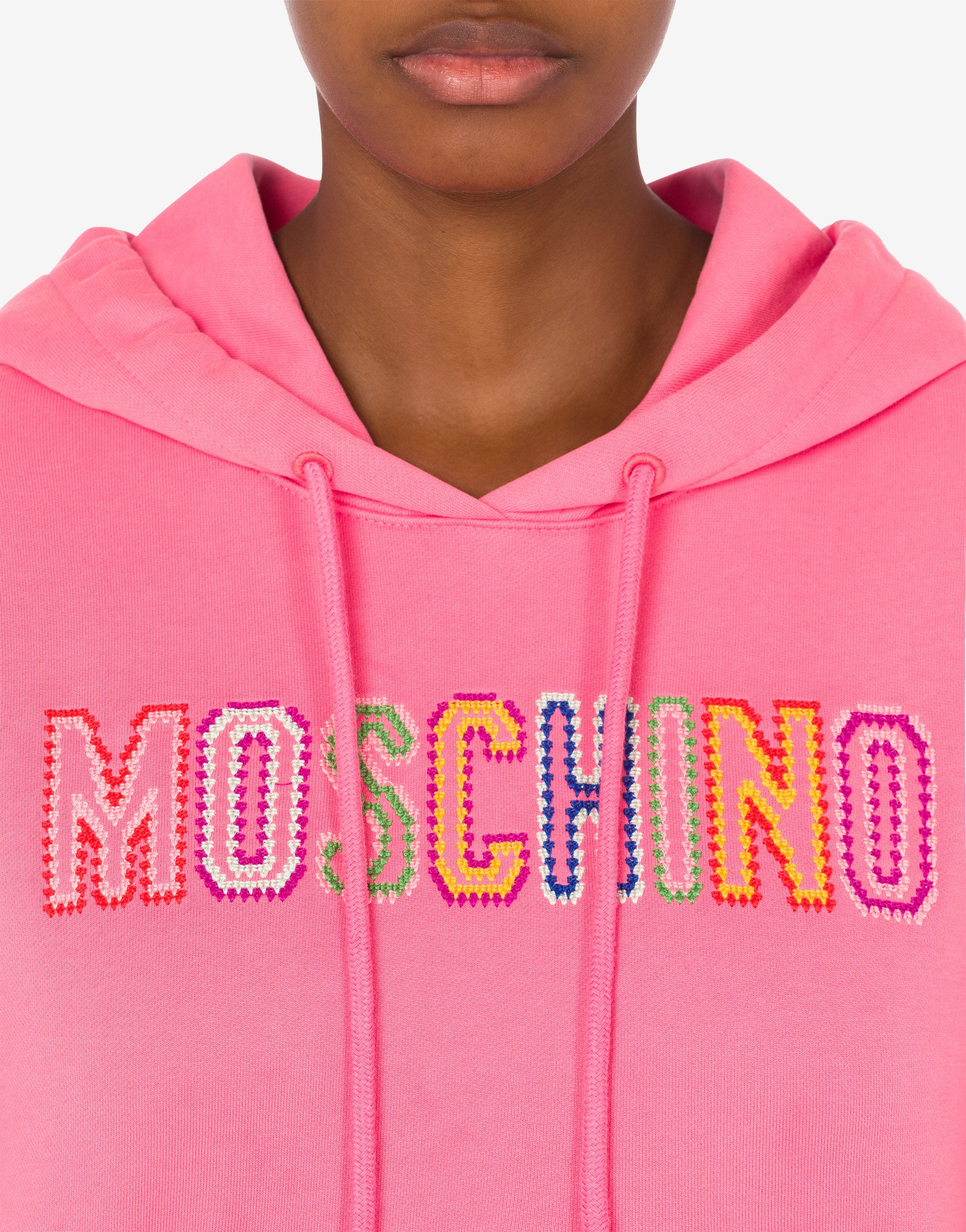 CROCHET LOGO ORGANIC COTTON HOODIE - 4