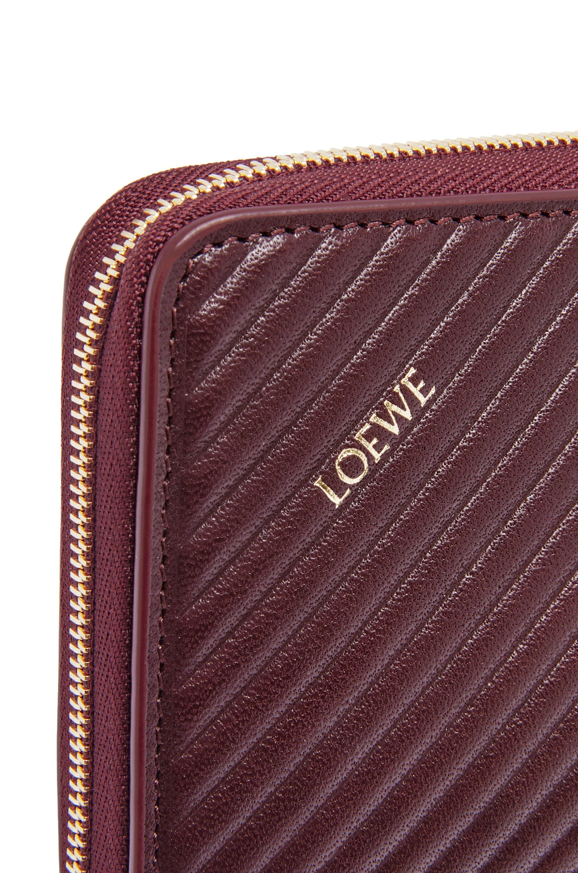 Knot zip around wallet in shiny nappa calfskin - 5
