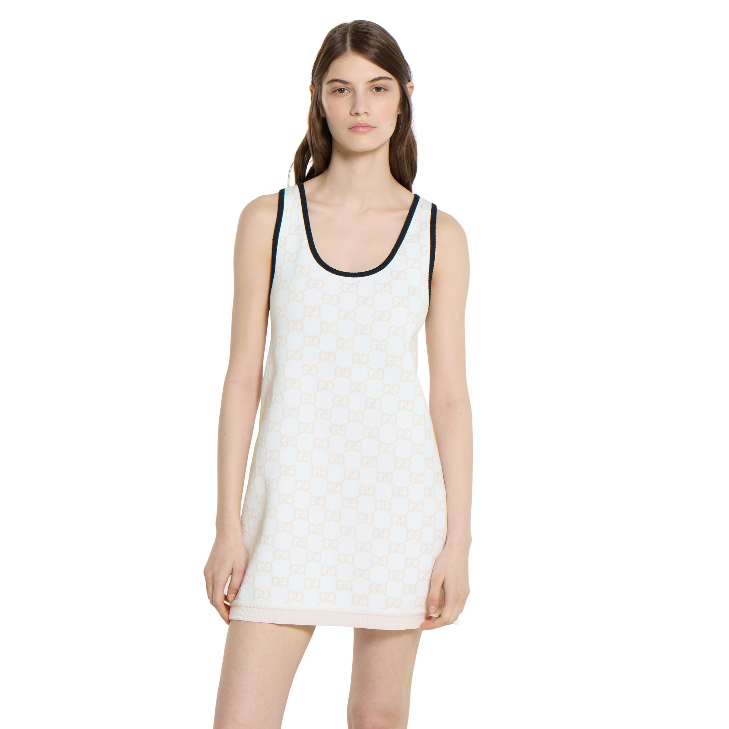 GG fine cotton jacquard dress - 3