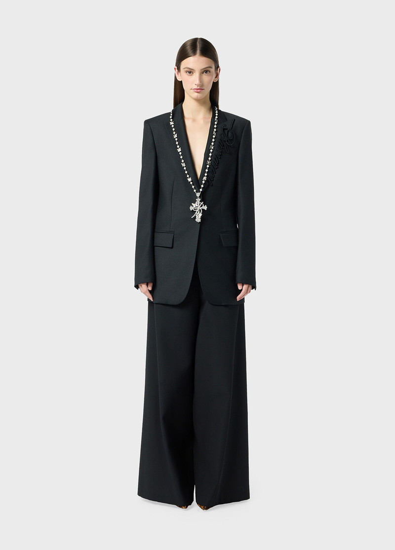 SUPERWIDE-LEG PANTS IN GRAIN DE POUDRE WOOL 5