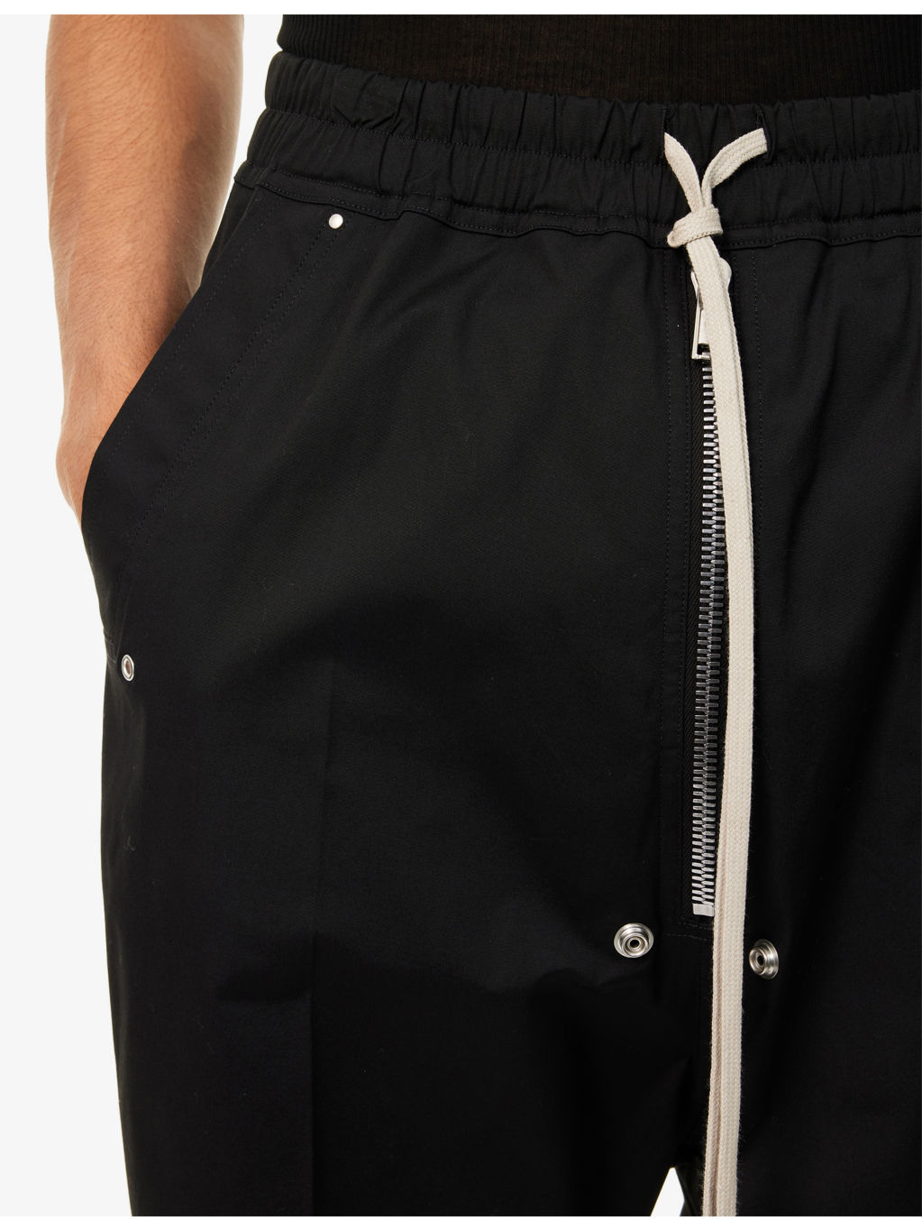 Bela Pods Drawstring Stretch-Cotton Trousers - 5
