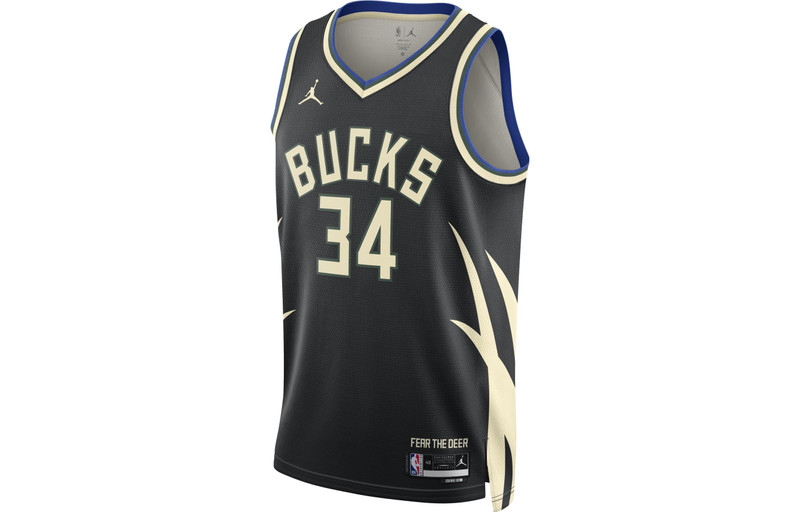Jordan Air Jordan Dri-FIT NBA Giannis Antetokounmpo Swingman Jersey 'Black' DO9533-010 outlook