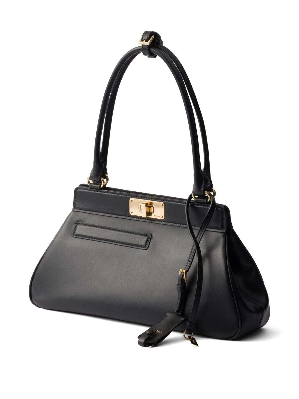 medium leather tote bag - 5