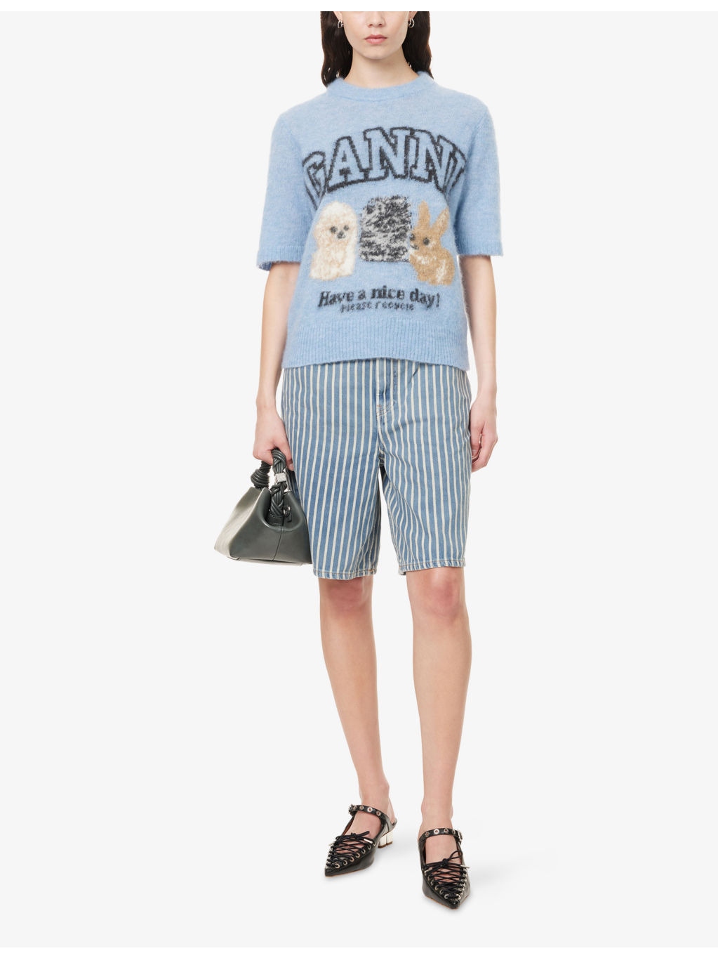 Logo Puppies Wool-Blend Knit Top - 2