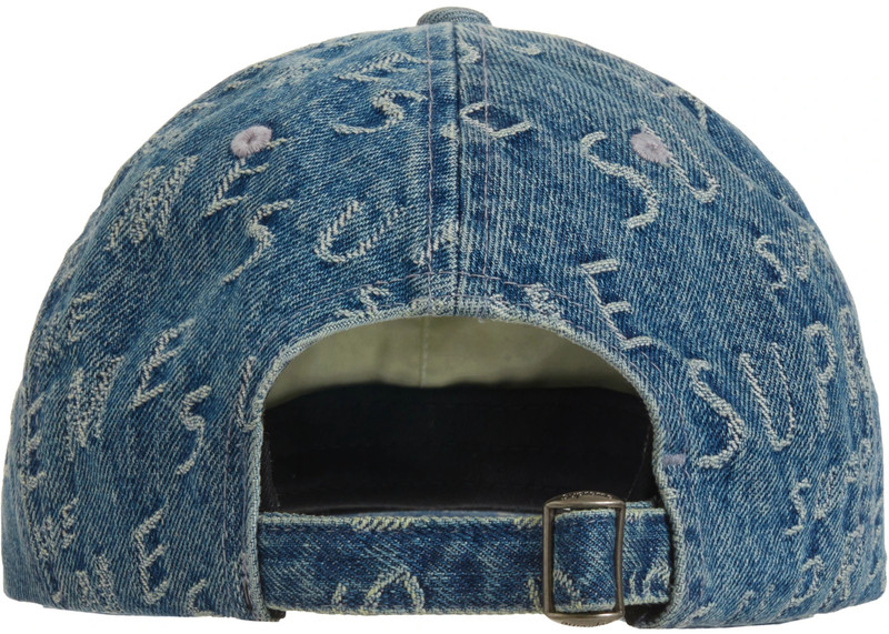 Supreme Supreme Warp Jacquard Logos Denim 6-Panel Blue outlook