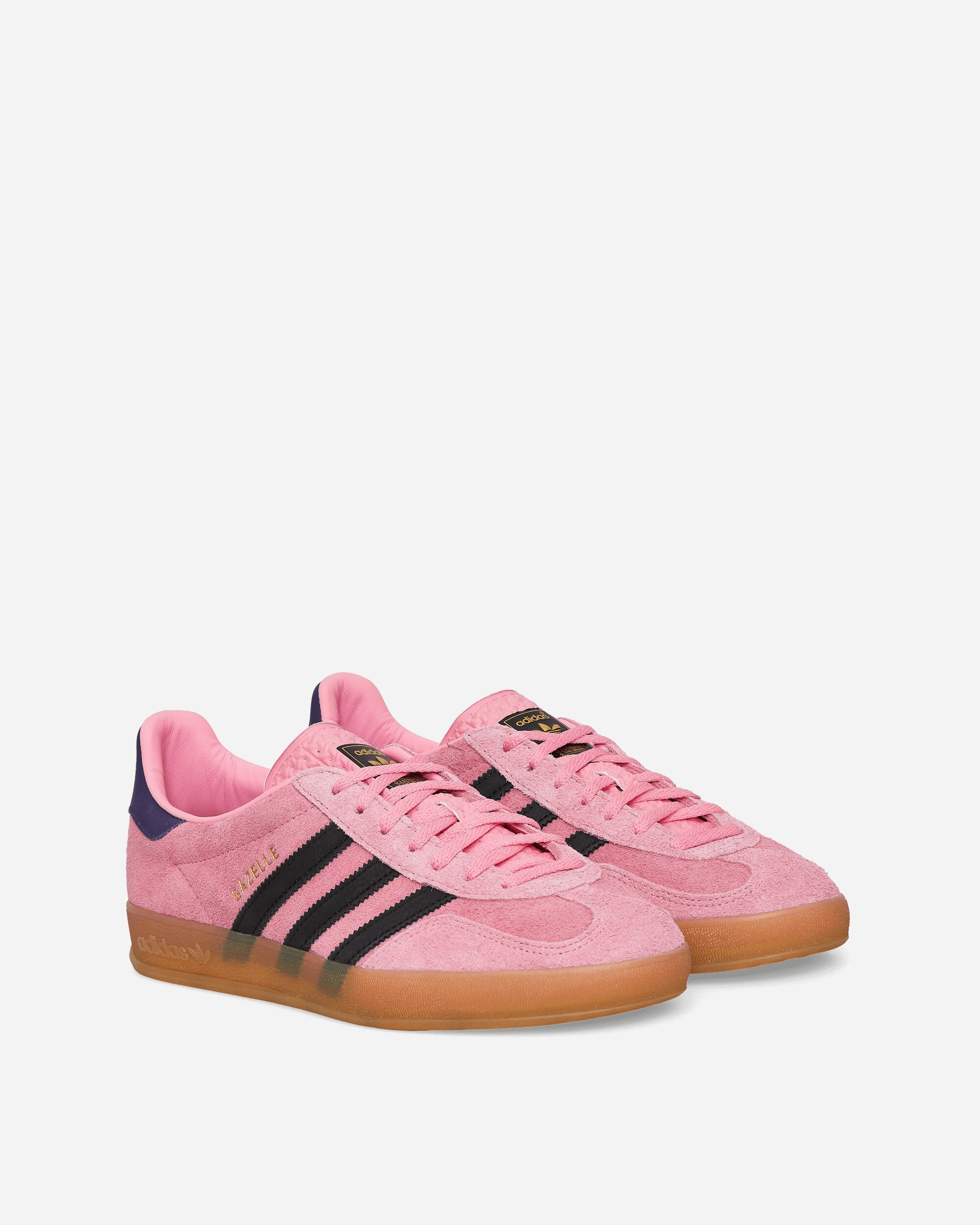 Women's Gazelle Indoor Sneakers Bliss Pink / Core Black / Collegiate Purple - 2
