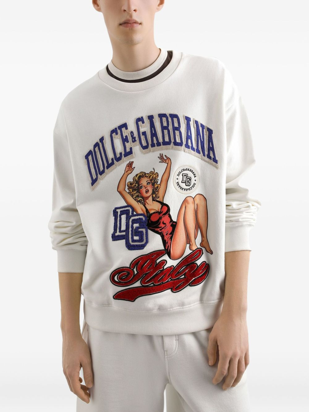 Dolce & Gabbana Men Sweatshirt With Logo - 4