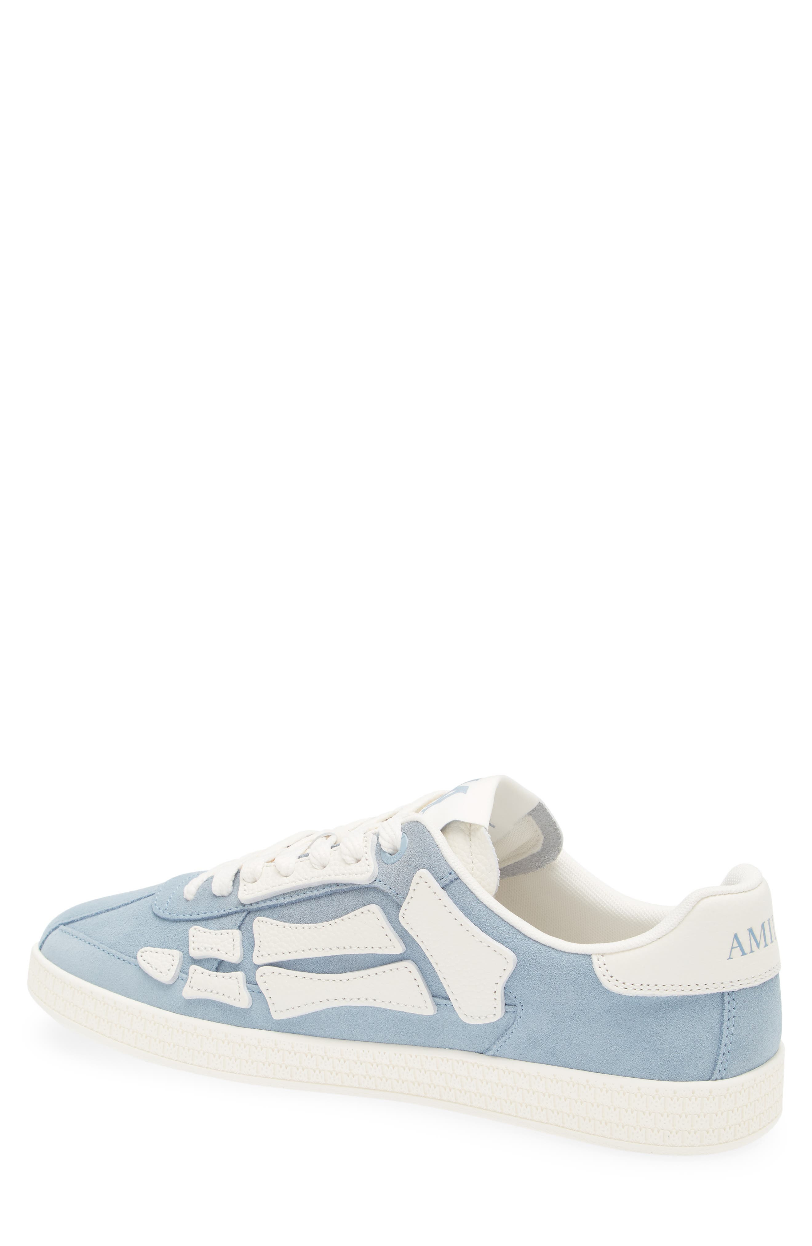 AMIRI Pacific Bones Suede Sneaker in Ashley Blue at Nordstrom - 2