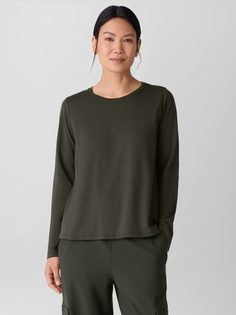Organic Pima Cotton Jersey Long-Sleeve Tee 3
