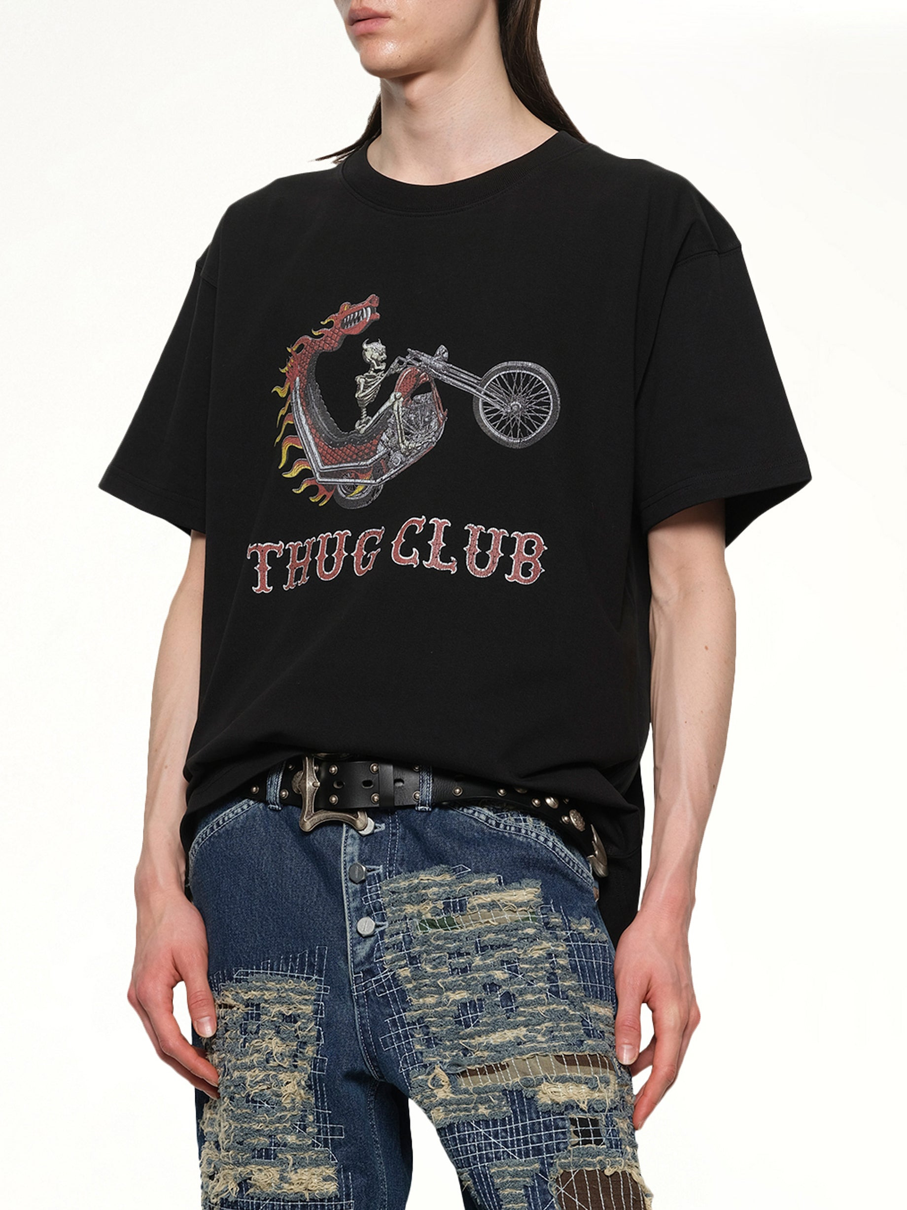 Dragon Chopper T-Shirt in Black - 6
