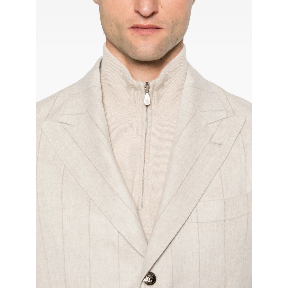 Brunello Cucinelli Neutrals Jackets - Blazers Men - 2