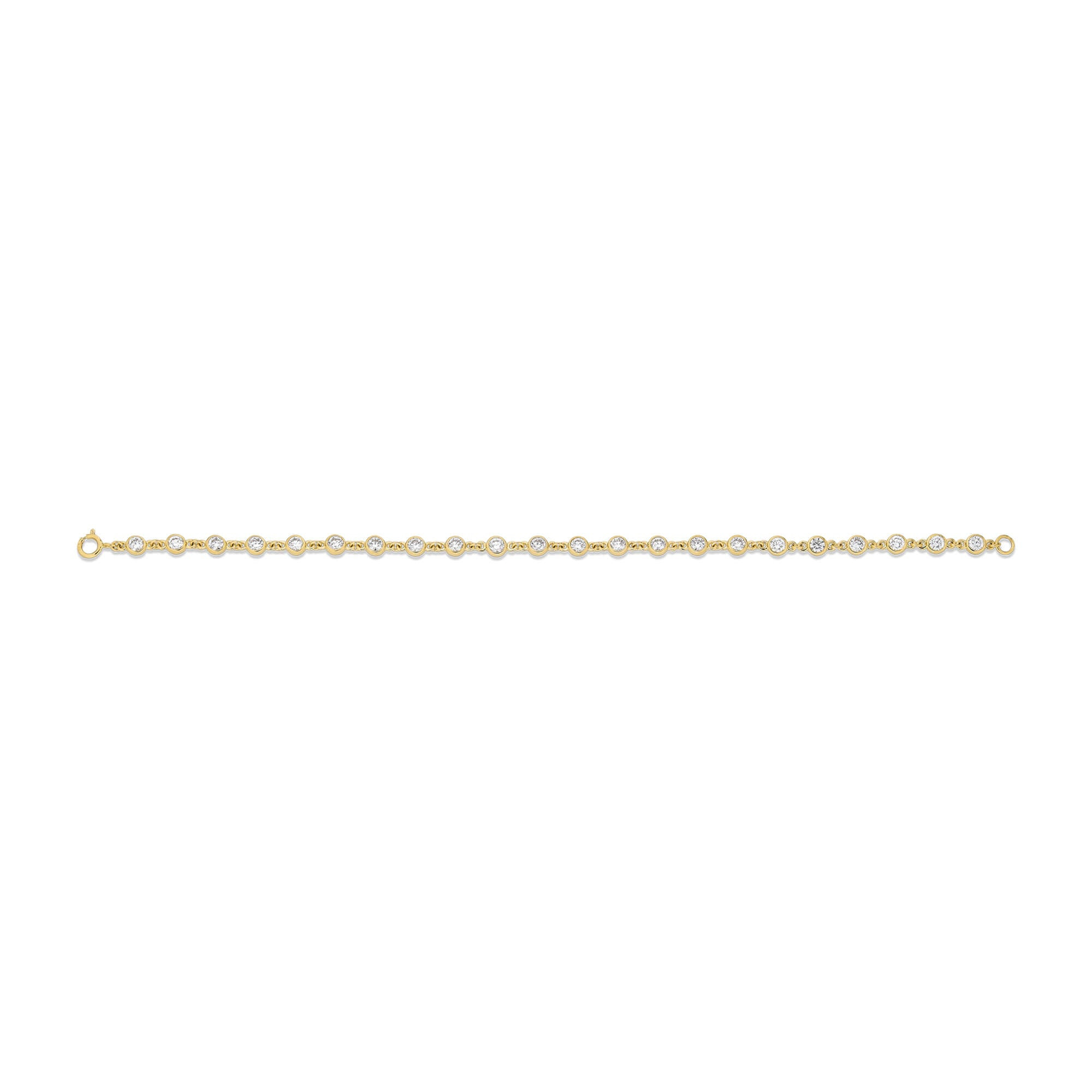 LAB-Created Linked Up Tennis Bracelet - 3