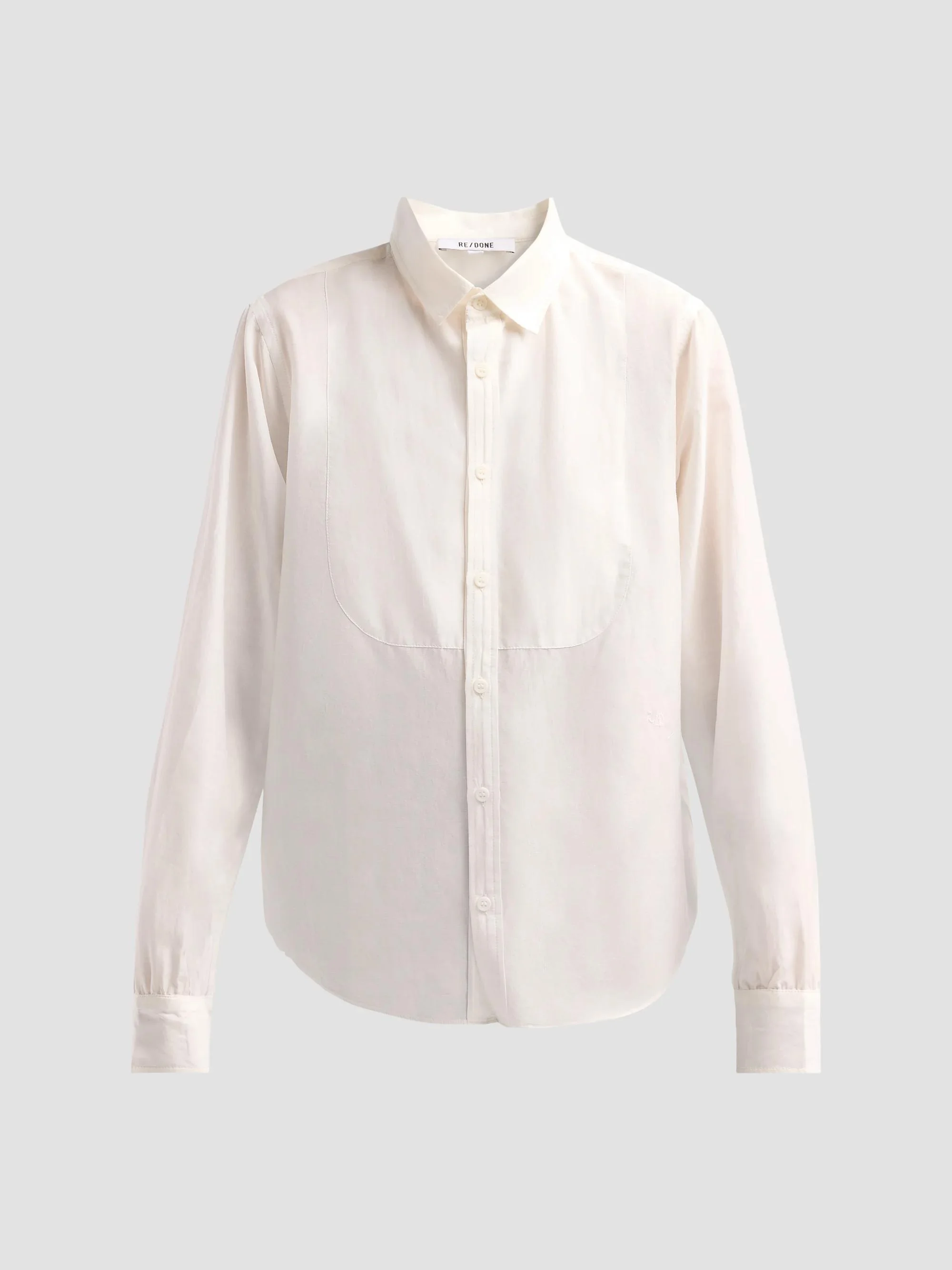 Women's Dillon Cotton-Silk-Blend Voile Shirt - Vintage White - 1