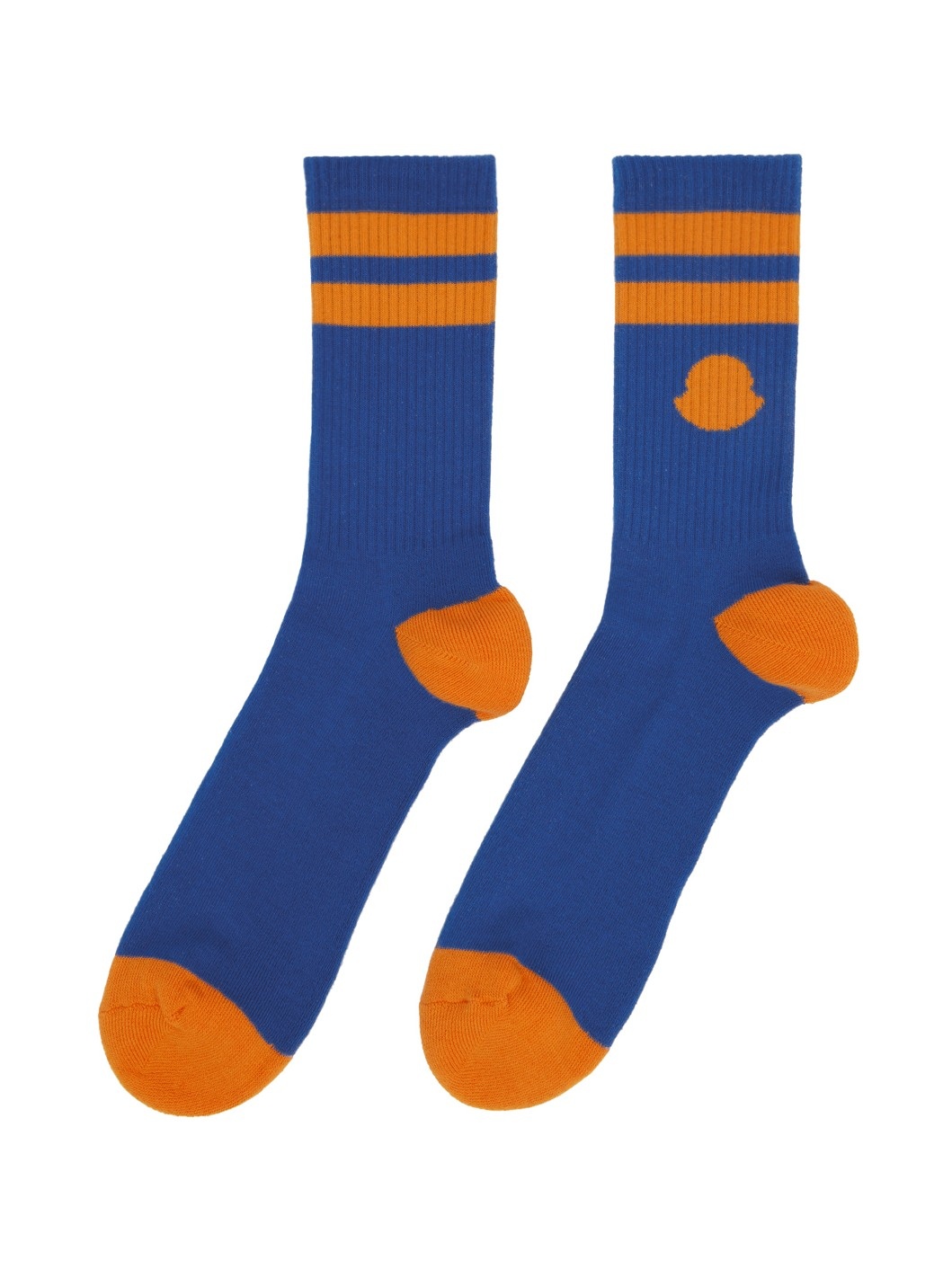 Blue & Orange Striped Socks - 2