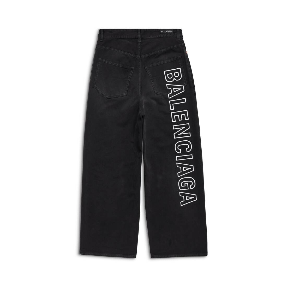Outline Baggy Pants in Black - 6