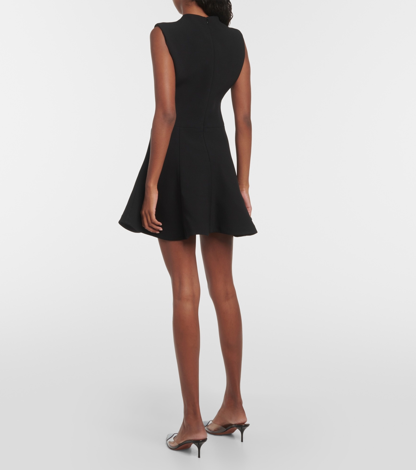 `A-line crepe minidress - 3