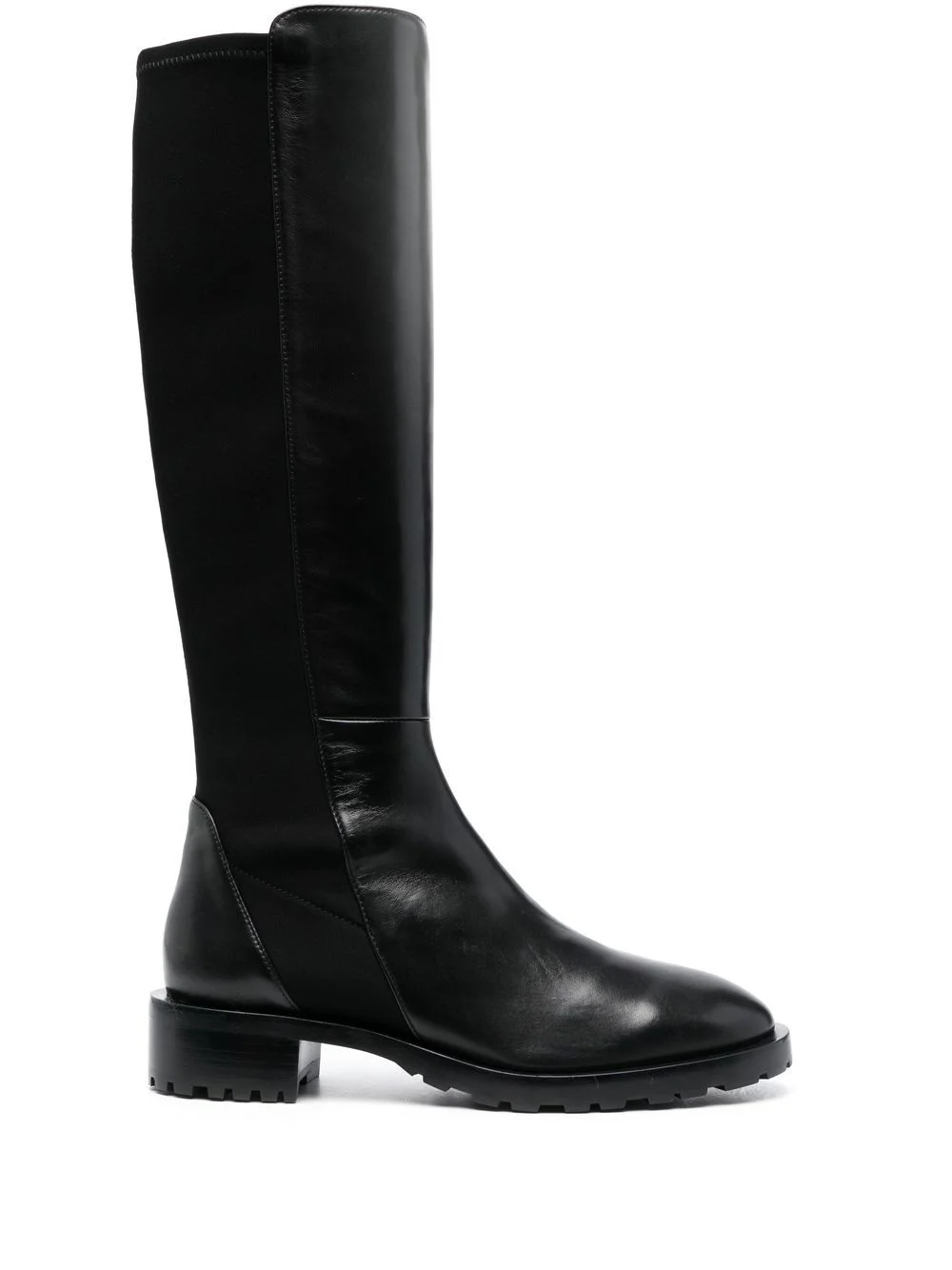 panelled knee-length boots - 1