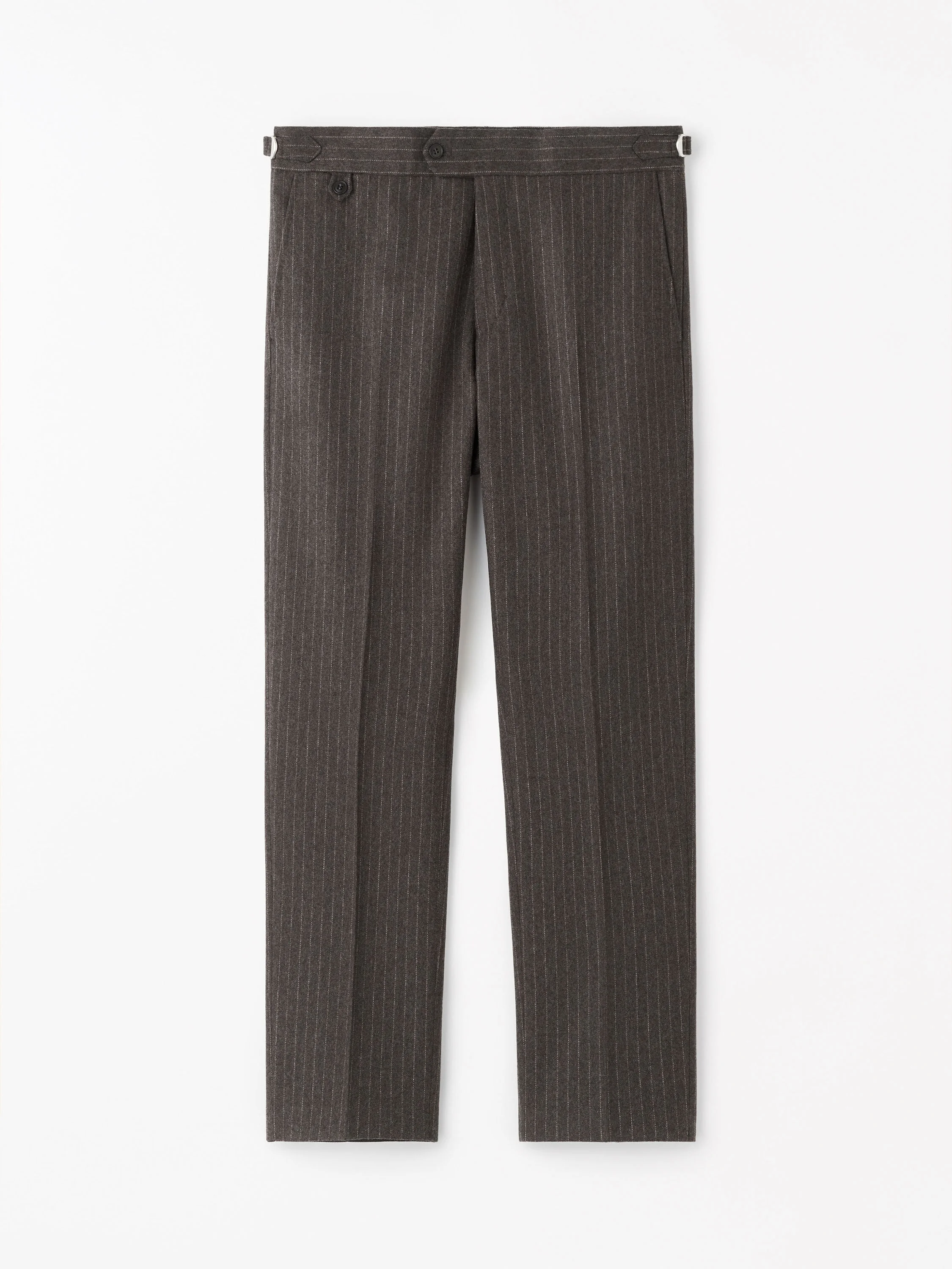Tense A Pinstripe Wool Trousers - 1