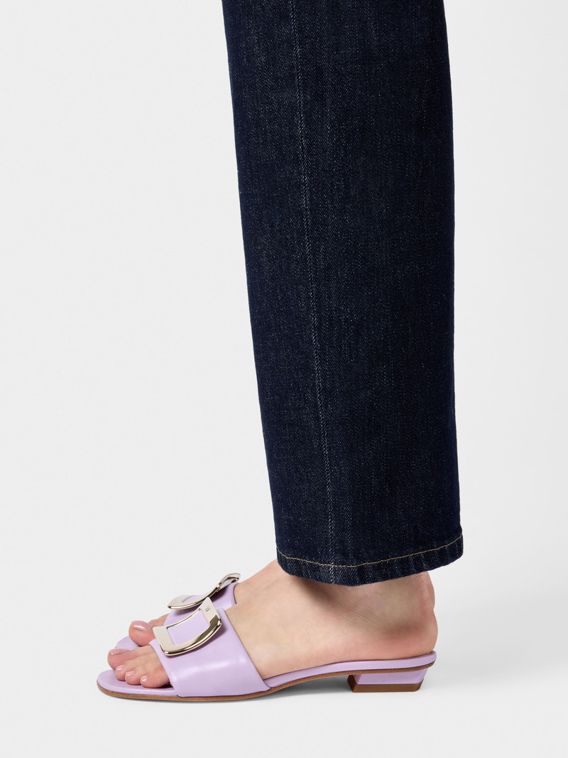 Roger Vivier Belle Vivier Mules in leather outlook