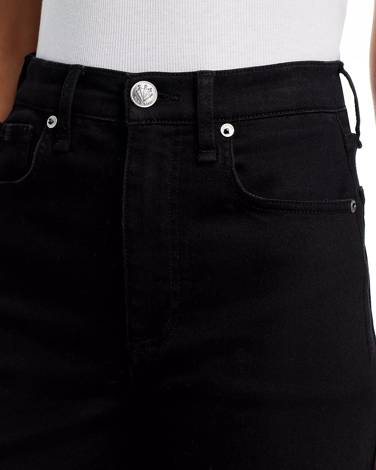 Flexi Sofie High Rise Wide Leg Jeans in Black - 5