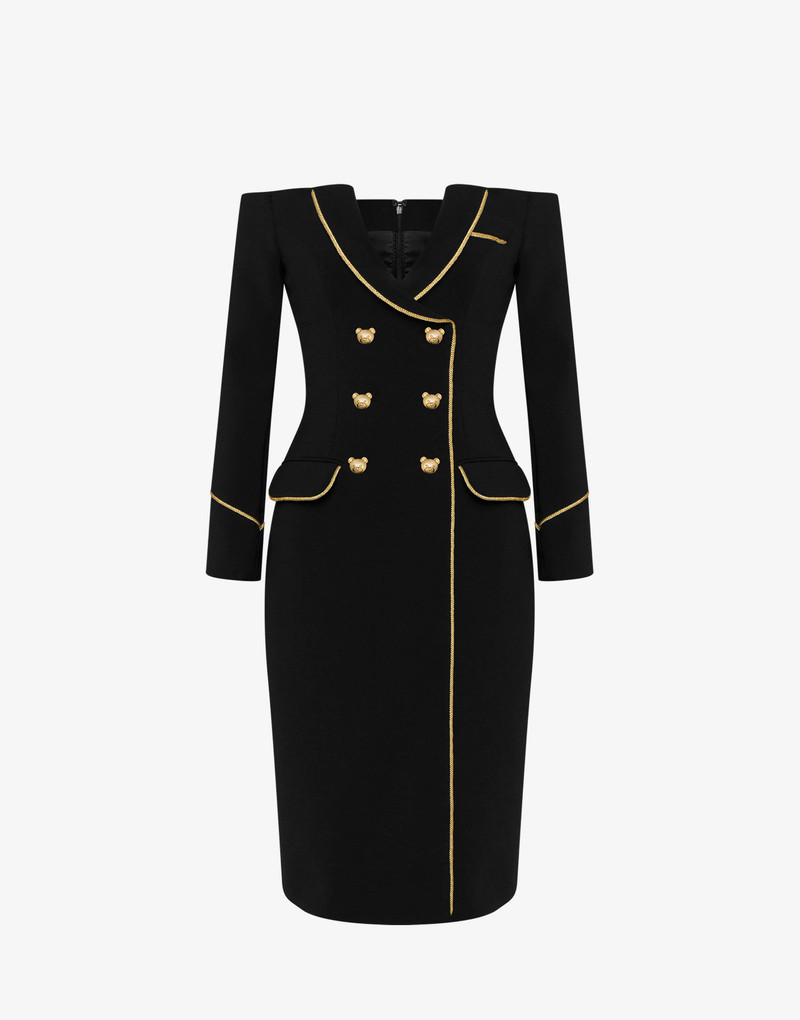 TEDDY BUTTONS CRÊPE DRESS 1